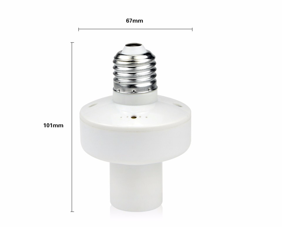 10M E27 Screw Wireless Remote Control Light Lamp Bulb Holder Cap Socket Switch ON OFF LED lamp Base light Holder Bulb Socket