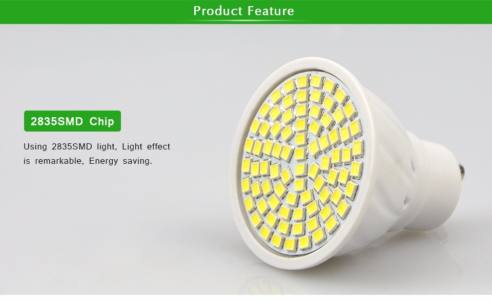 AC220V GU10 2835 5730 SMD Heat resistant Fireproof LED corn Spotlight Bulb 27 60 80 LEDs 6w 7w 8w Light for Home Chandelier Bulb
