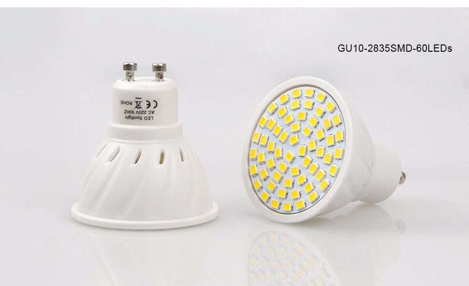 10Pcs lot 6W 7W 8W LED corn Spotlight Bulb 220V GU10 2835 5730 SMD Heat resistant Fireproof 27 60 80 LEDs Light for Home lamp