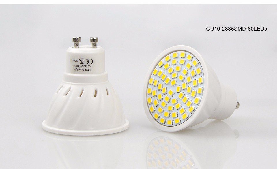 SMD 2835 GU10 MR16 220V DC12V 4W LED lamp Engergy A Spotlight Bulb Wall Downlight led corn light For Indoor light lighting