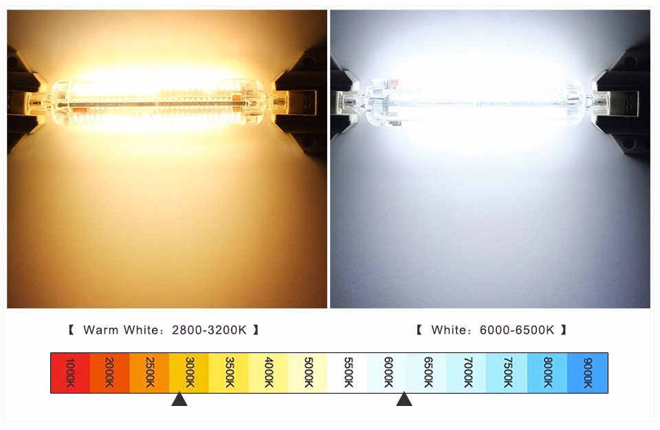 Full watt R7S LED Spotlight Bulb 220V spot Light LED Lamp 5W 10W 78mm 118mm SMD 2835 Replace Halogen Light for Lawn Floodlight