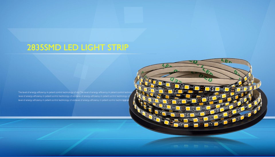 Ultra Bright DC12V 5mm Black PCB 2835 SMD LED strip light 5M 120LED M Not Waterproof Flexible ribbon Tape lamp for home Lighting