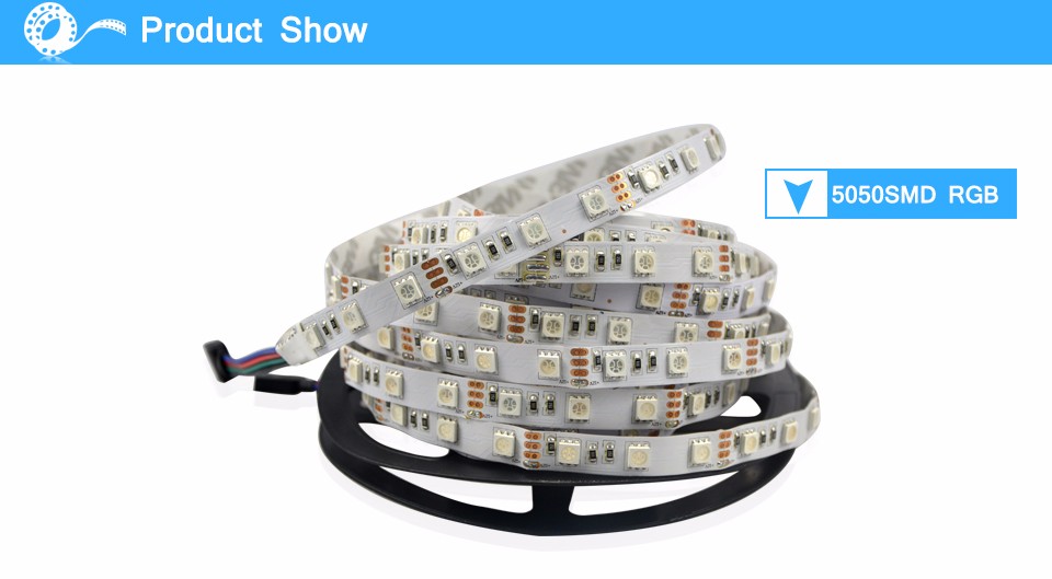 SMD 5050 RGB LED Strip light Ribbon 5M 300 LEDs lamp Tape 24 Keys Remote Controller For Indoor Decorative lighting