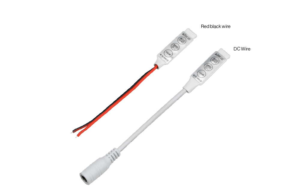 Mini DC 12V LED RGB Controller LED Dimmer Free Welding Connector For RGB 5050 3528 2835 SMD LED Strip