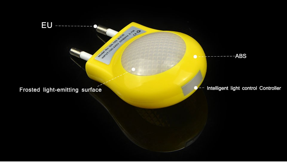 1x 4 Colors LED Night light Smart Control lamp Desk Lamps Mini 0.7W Auto Sensor Nightlight 110 240V Bulb For Baby Bedroom Gift