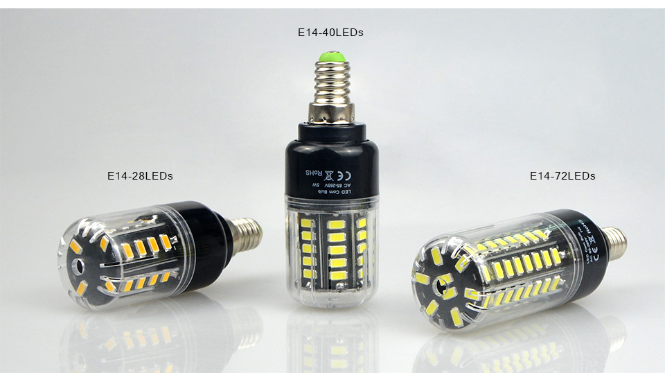 E27 E14 3W 5W 7W 8W 12W 15W LED Light bulb 220V 110V LED Corn Bulb LED lamp spot light SMD 5736 brighter than 5730 5733 SMD