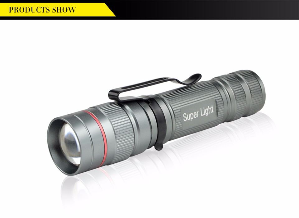 Mini Portable Lanterna CREE Q5 LED Flashlight Waterproof Pen light Zoomable Adjustable FocusTorch light For outdoor lighting