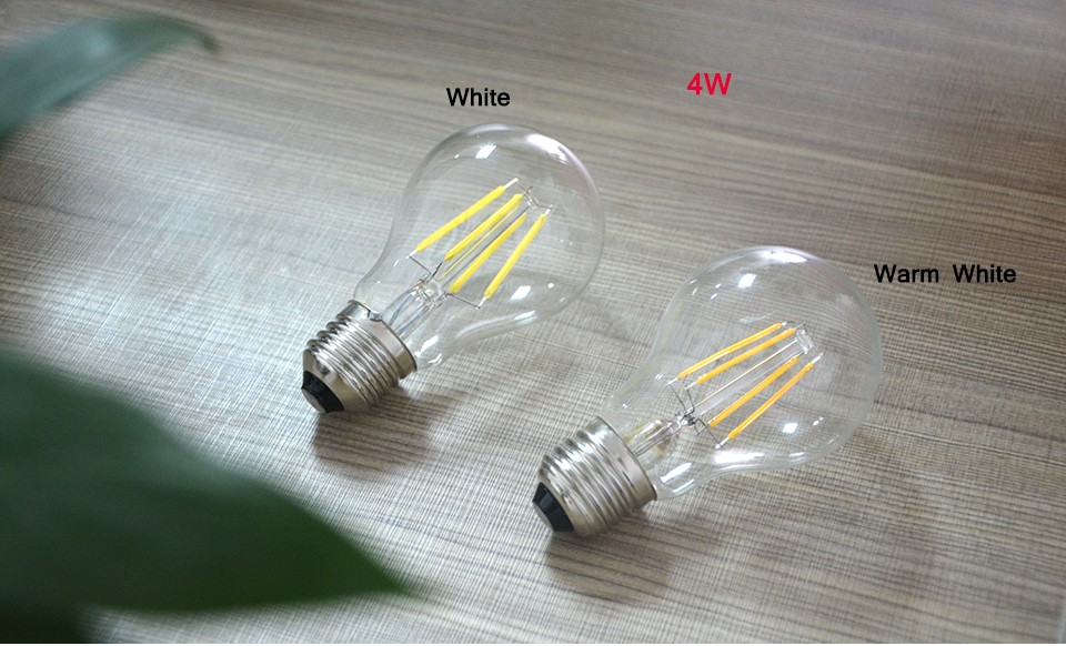 Retro Edison LED lamp 220V E27 2W 4W 6W 8W COB Filament Glass LED Bulb Glass Filament light Retro lamps warm white white