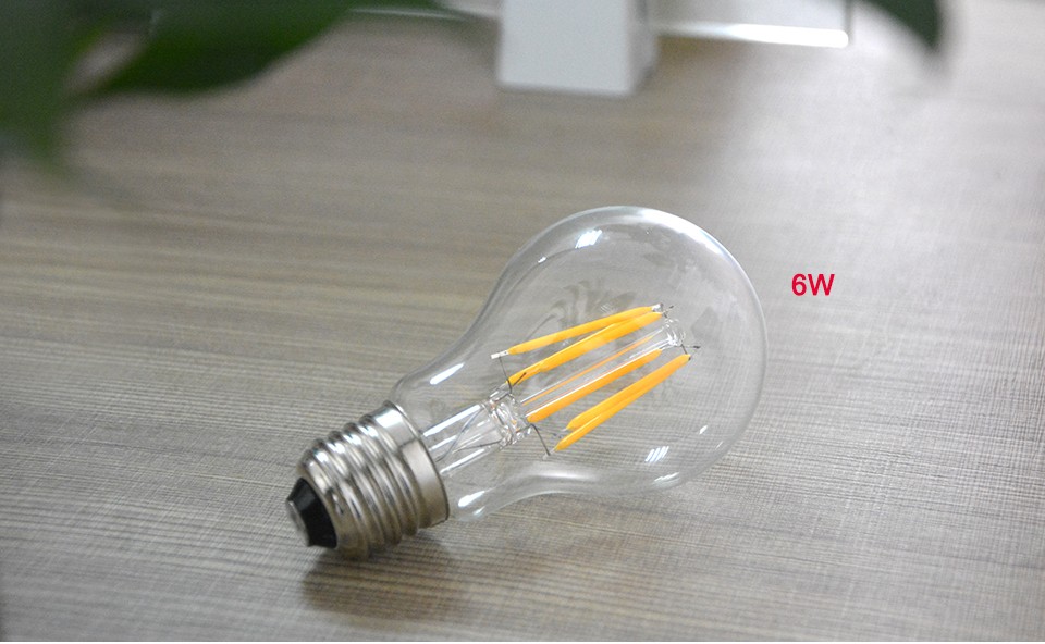Retro Edison LED lamp 220V E27 2W 4W 6W 8W COB Filament Glass LED Bulb Glass Filament light Retro lamps warm white white