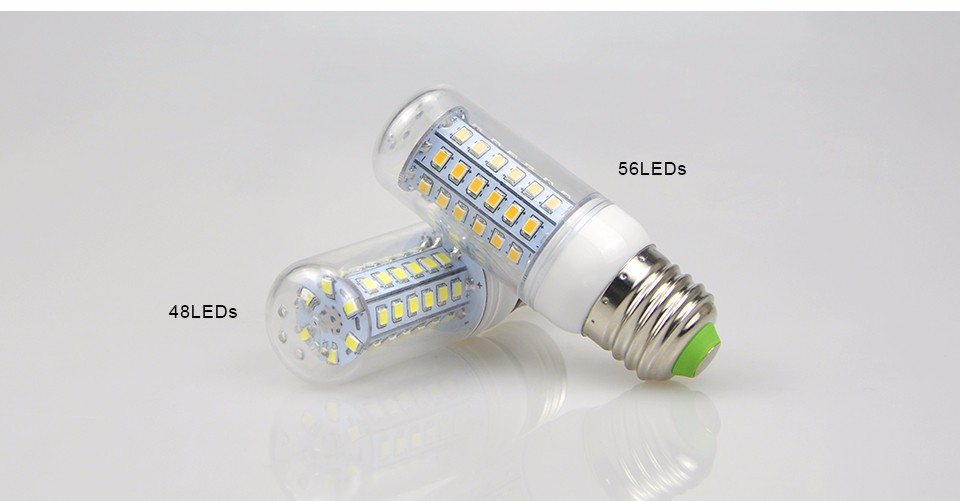 220V LED spot light E27 2835 SMD 30 48 56 69 89 102 126 LED Corn Bulb Spotlight Replace CFL 7W 9W 12W 15W led lights for home