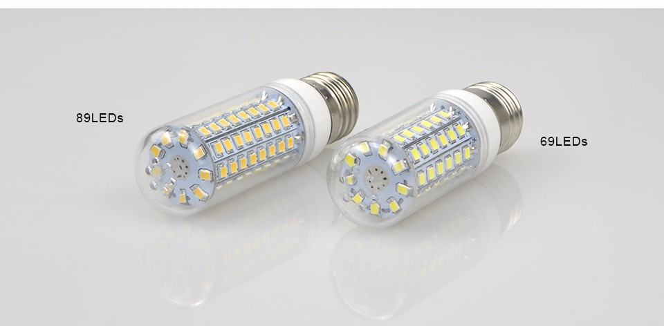 220V LED spot light E27 2835 SMD 30 48 56 69 89 102 126 LED Corn Bulb Spotlight Replace CFL 7W 9W 12W 15W led lights for home