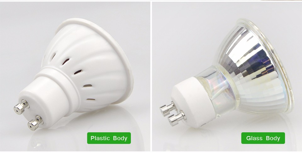 High lumen GU10 LED Spotlight Bulb 220V 550 600LM 2835 SMD 60 LEDs lamp Heat resistant Plastic Glass Body For Indoor lighting