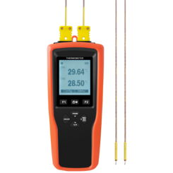 YET-620 With 2 channel Tester with LCD Display -200~1370C Thermocouple Thermometer