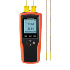 YET-620 2 channels Testing Port Thermocouple Thermometer High Accuracy Temperature Tester