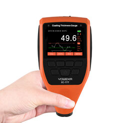 EC-777 Automotive Digital Coating Thickness Gauge 2.4 Inch Colorful Screen Car Paint Tester Plastic Film Tester