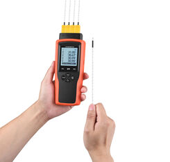 YET-640L Data Record Multi-point Calibration K Probe Type Four Channel Industrial High Accuracy Digital Thermometer Instrument