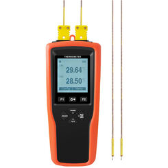 Yowexa YET-620 Temperature Data Loggers K T J Thermocouple Probes Dual Channel Thermometer