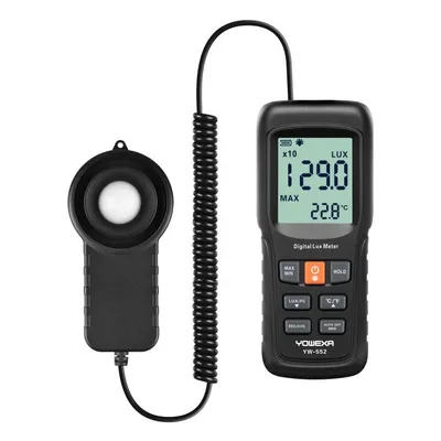 Yw-552 Lux/FC Light Meter Professional LED Illuminance Meter Auto Range Hold Luxmeter with Temperature Testing