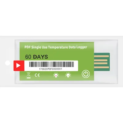 Yowexa YSUP-15P Pdf Single Use Disposable Temperature Logger 30 60 90 Days