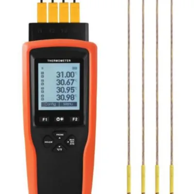 Yowexa YET-640X Four Channels K T J Thermocouple Probe Temperature Data Logger Thermometer