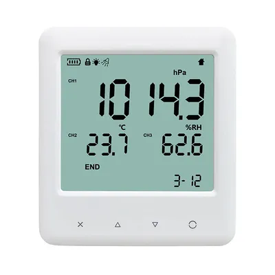YEM-70L Room pressure monitor Thermo hygrometer with air pressure meter with logging data function