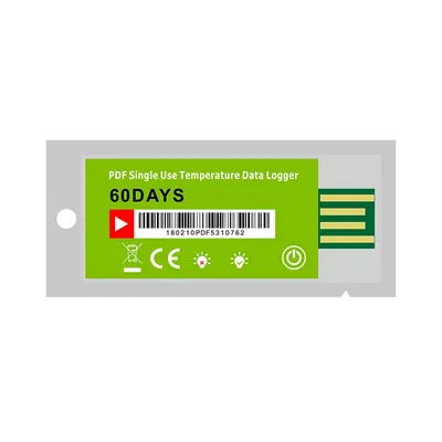 YSUP-15P Ultra-Low-Cost Single Use Cold Chain PDF USB Temperature Data Logger