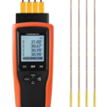 YET-640X PC Software Supported K Probe Type Four Channel High Range Industrial High Accuracy Digital Thermometer Instrument