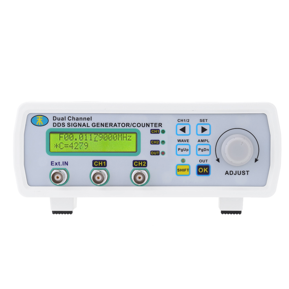 High Precision Digital DDS Dual channel Signal Source Generator Arbitrary Waveform Frequency Meter 200MSa s 12MHz