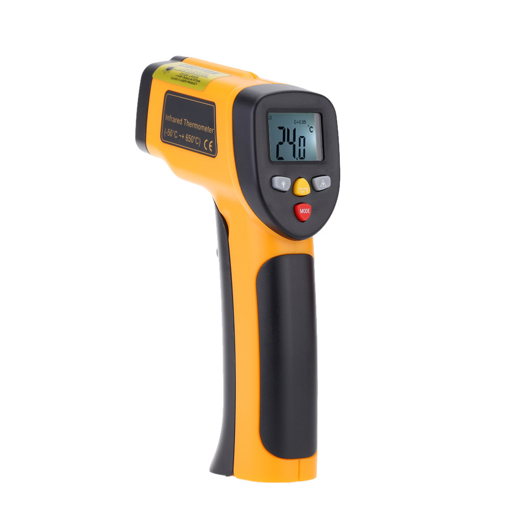 High Precision IR Digital Infrared Thermometer Non contact Temperature Tester Laser Gun Pyrometer Range 55~650C termometro