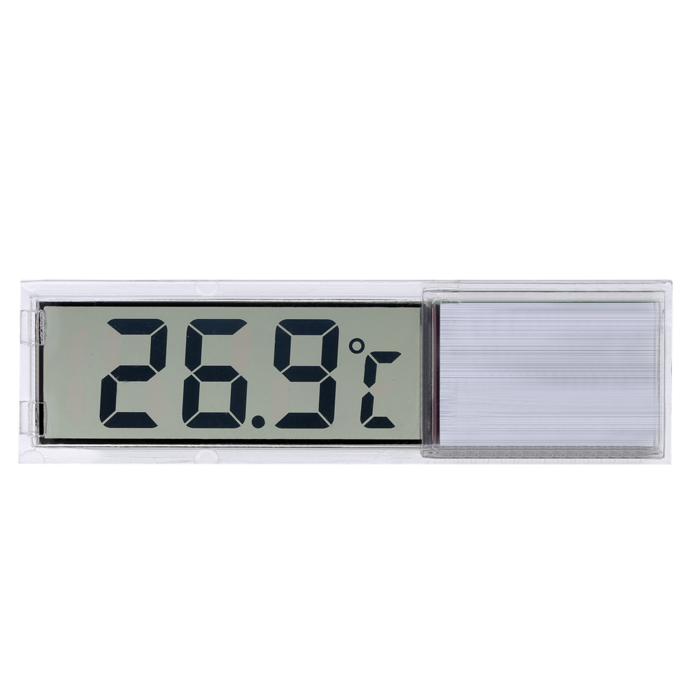 Mini Transparent Thermometer Digital LED Temperature Meter Thermometer for Aquarium Fish Tank Diagnostic tool Silver Gold