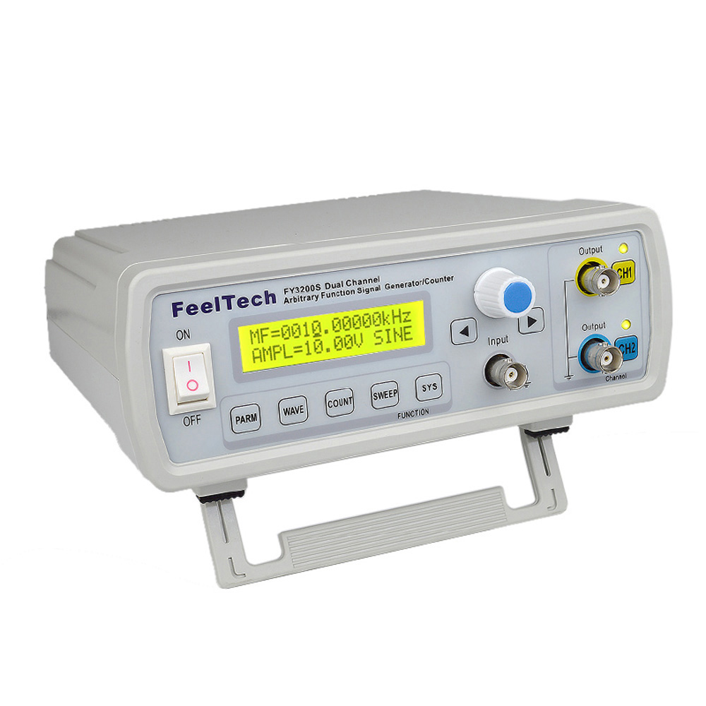 High Precision Digital DDS Function Signal Source Generator Arbitrary Waveform Pulse Frequency Meter 12Bits 24MHz Dual channel