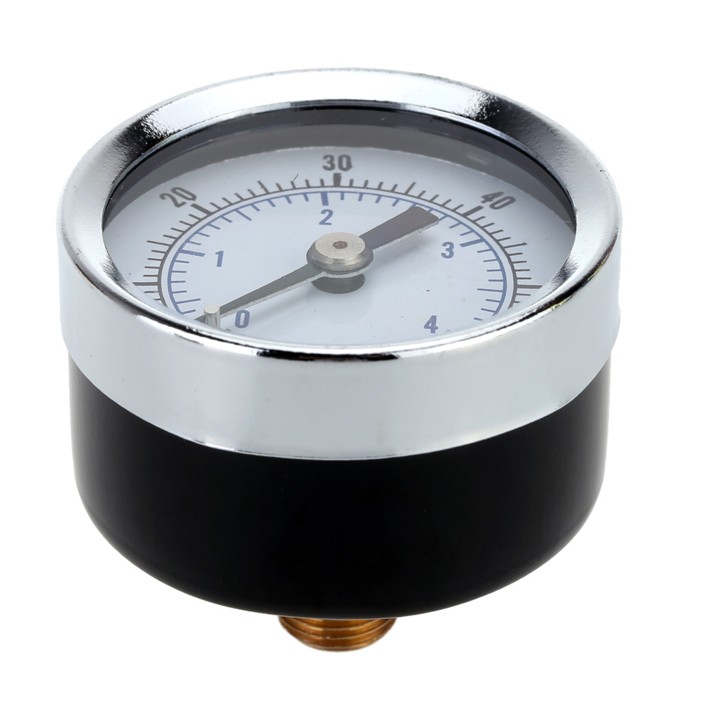 1 8 NPT Mini Pressure Gauge Air Compressor Hydraulic Vacuum Gauge Manometer Pressure Tester 0 60 PSI Back Mount 1.5 Dial Plate