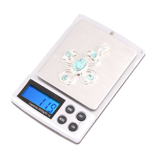 Professional 2000g 0.1g Digital Scale Pocket Electronic Jewelry Diamonds Scale Mini Weighing Scales Weight Balance LCD Display