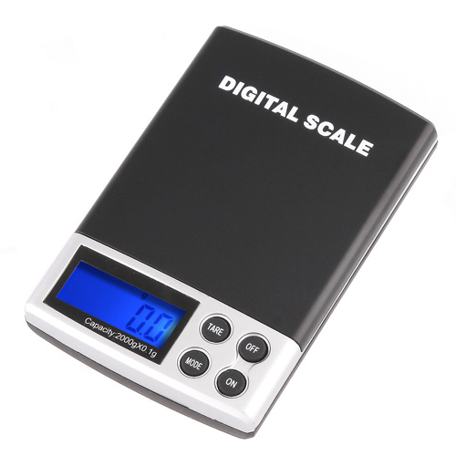Professional 2000g 0.1g Digital Scale Pocket Electronic Jewelry Diamonds Scale Mini Weighing Scales Weight Balance LCD Display