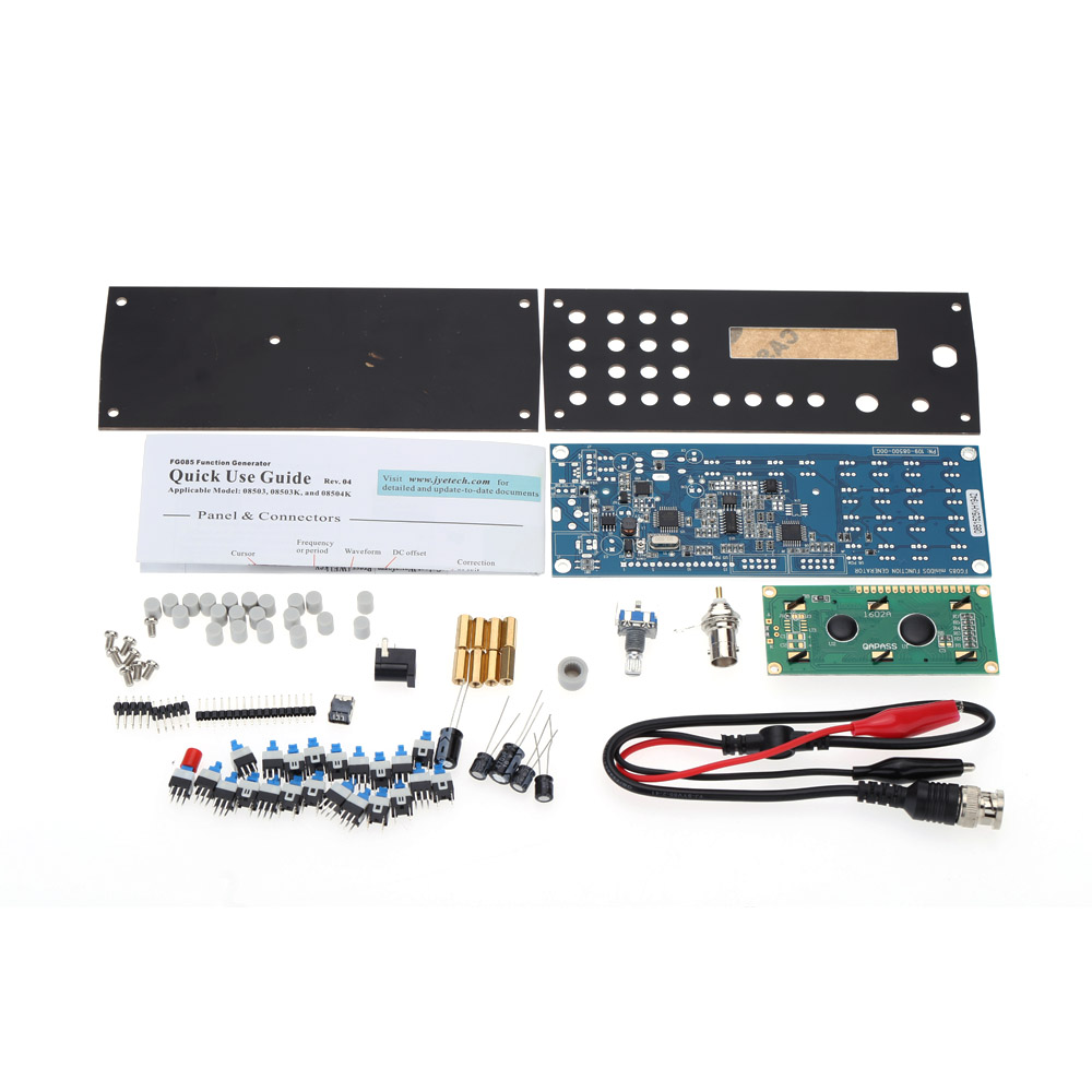 Mini DDS Function Signal Generator DIY Kit Digital Synthesis frequency generator with Panel Sine Square Sawtooth Triangle Wave