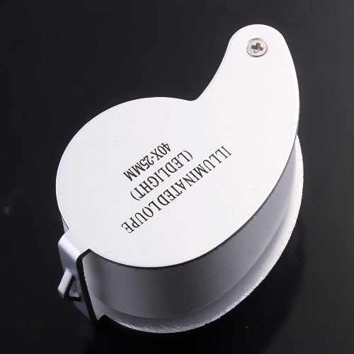 LED 6 shaped Jewelry Magnifier Portable Jewellery Magnifying Glass with Light Magnifying Lens Excellent Watch Loupe
