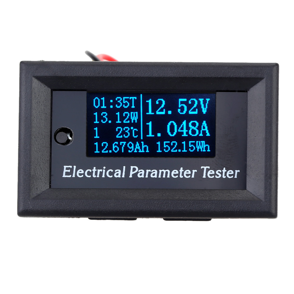 OLED Multi functional Wattmeter 7 in 1 Electrical power meter Parameter Meter Voltage Current Time Capacity Temperature Tester