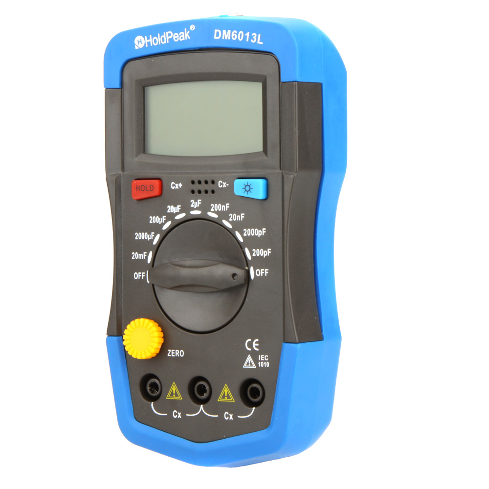DM6013L Handheld Digital Capacitance Meter Capacitor Electronic Capacitance Tester Diagnostic tool with LCD Backlight