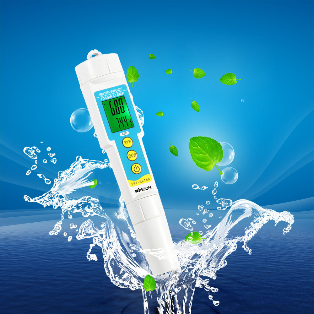 3 in 1 Water Quality Tester Drink Water Quality Analyser TDS PH Meter for Aquarium Multi parameter Water pH Monitor Acidometer