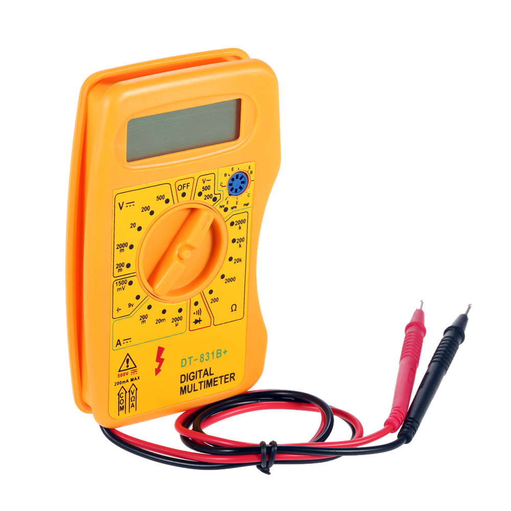DT 831B+ Mini Digital Multimeter DMM Voltmeter Ammeter Ohmmeter hFE Tester w Battery diagnostic tool high quality multimetro