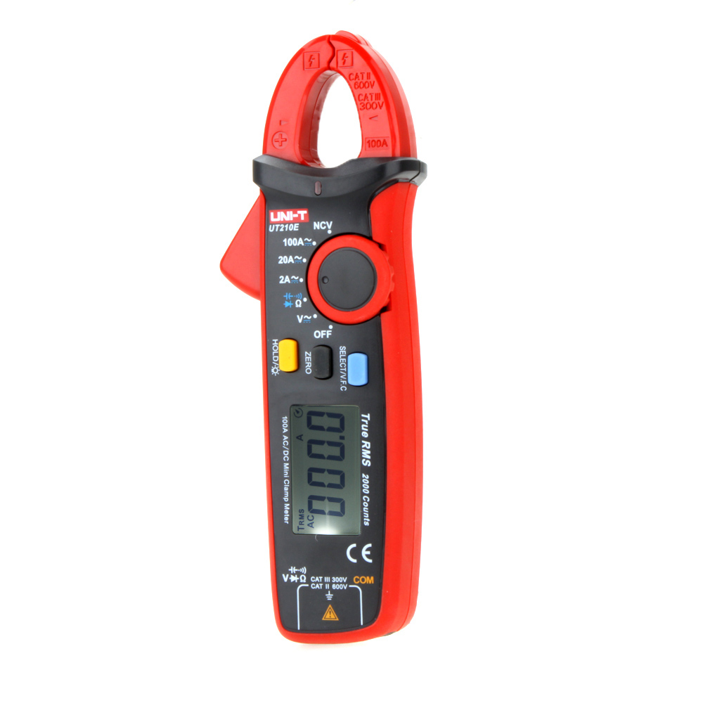 UNI T UT210E True RMS digital multimeter Mini Clamp Meter AC DC Current tongs diagnostic tool amperimetro w Capacitance Tester