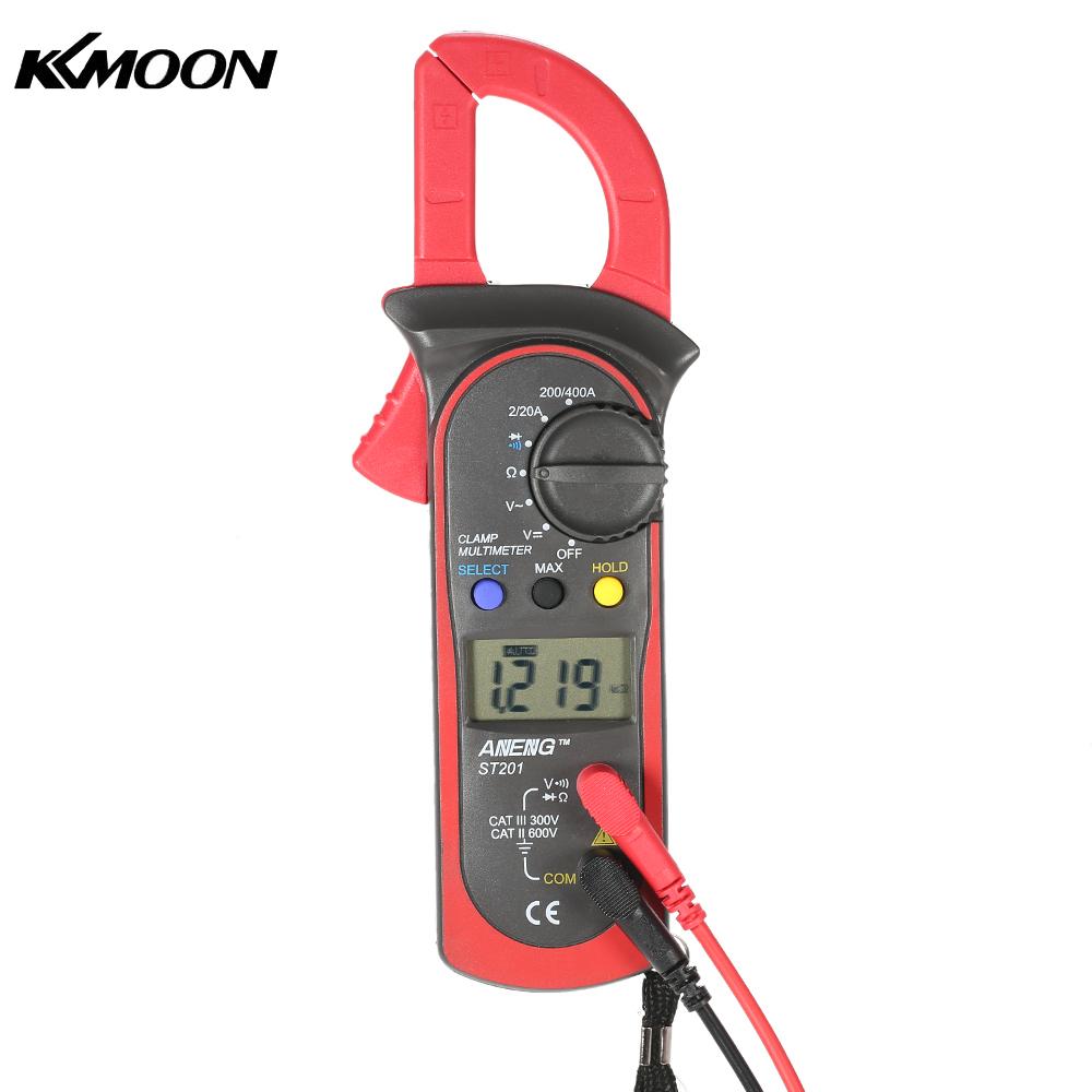 Handheld Digital LCD Display Clamp Meter Multimeter AC DC Voltage AC Current Resistance Diode Continuity Measuring Data Hold