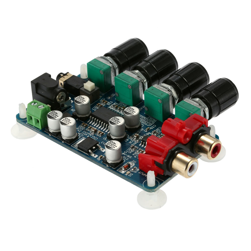 LM1036+NE5532 Quality Sounds Preamplifier Stereo Pre amp Preamplifier Tone Board DIY Audio Amplifier Board for Background Music