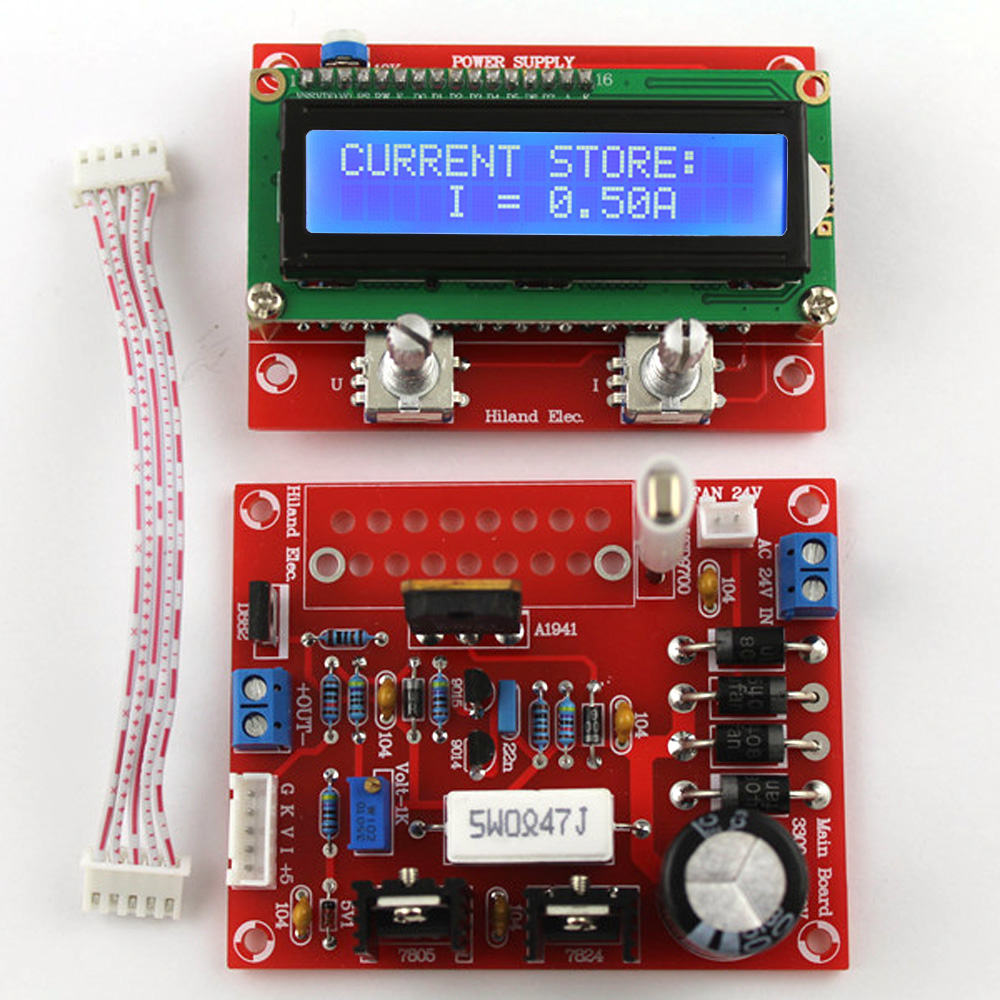 Adjustable DC Regulated Power Supply DIY Kit LCD Display Regulated Power KitShort circuit Current limit Protection 0 28V 0.01 2A
