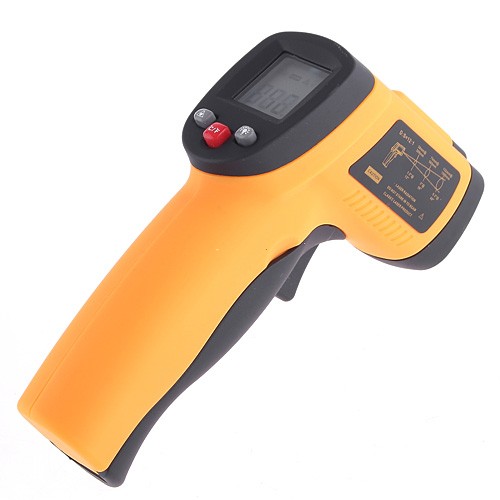 KKmoon Digital Infrared Thermometer Mini Themperature gauge Tester Pyrometer IR Laser Surface Body Forehead Point termometro Gun