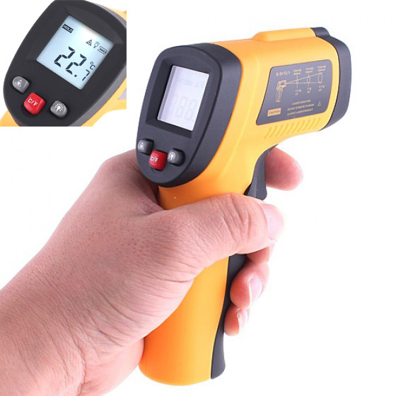 GM300 Non Contact Digital Infrared IR Thermometer With Laser 50~380C Cinical Thermometer Laser Point Infrared Temperature Meter