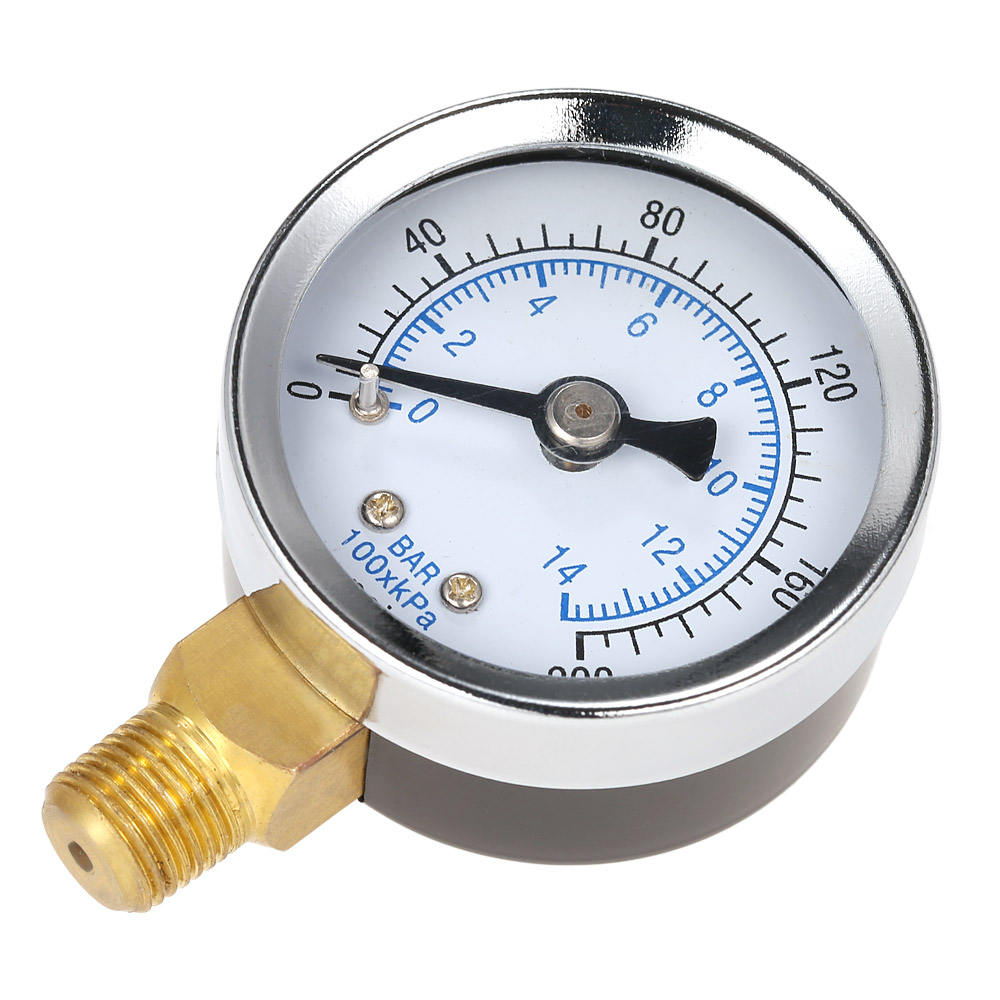 manometer Pool Filter Water Pressure manometre pression Pressure Gauge Meter Manometer 1 8 NPT Thread 40mm 0~200psi 0~14bar