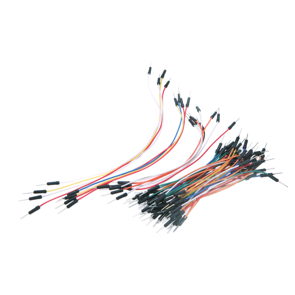 65pcs Jumper Wire Cables PCB Breadboard Wires Plug Bread Board Solderless Cable Tie Line Professional Jumper Line