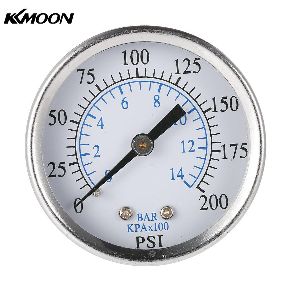 manometer Water Pressure Dial Hydraulic Pressure Gauge Meter Manometer 1 4 NPT Thread 50mm 0~200psi 0~14bar manometre pression