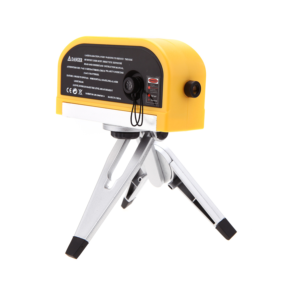LV 08 Multi Function Laser Leveler Horizontal or Vertical Laser Dumpy Level Diagnostic tool with 2 Way Level Bubbles and Tripod